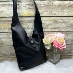 🩶🖤🤎Artisan leather Black Hobo Bag